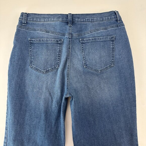 Gloria Vanderbilt Amanda Straight Leg Women's size 12 Dark Wash Blue Denim jeans - Picture 5 of 5